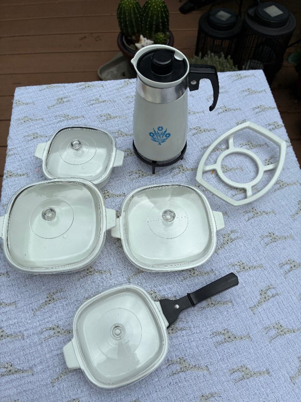 Corningware Blue Cornflower Playset Plastic  Dishes
